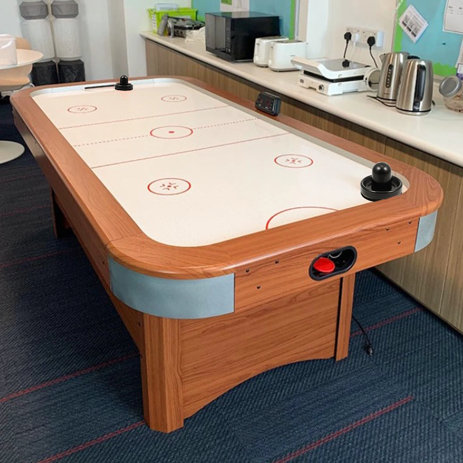 

Air Hockey Tabletop Game Set Desktop Sports Toy for Kids and Adults Plastic Manual Push Hands Fitting