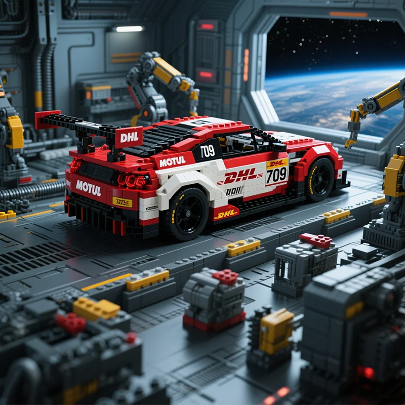 

Building Blocks 307 Pcs MOC Racing Car Toy City Speed Champion Creative Bricks for Boys Girls