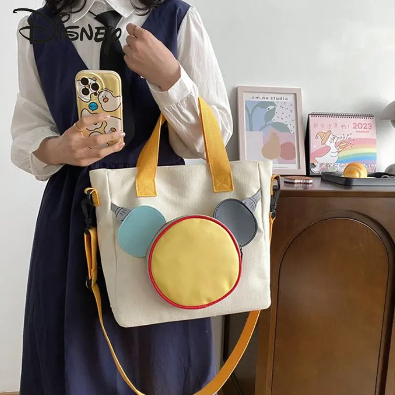 Disney Mickey nowa damska torebka Crossbody Fashion Cartoon o dużej pojemności torba studencka lekka, wszechstronna codzienna torba na ramię