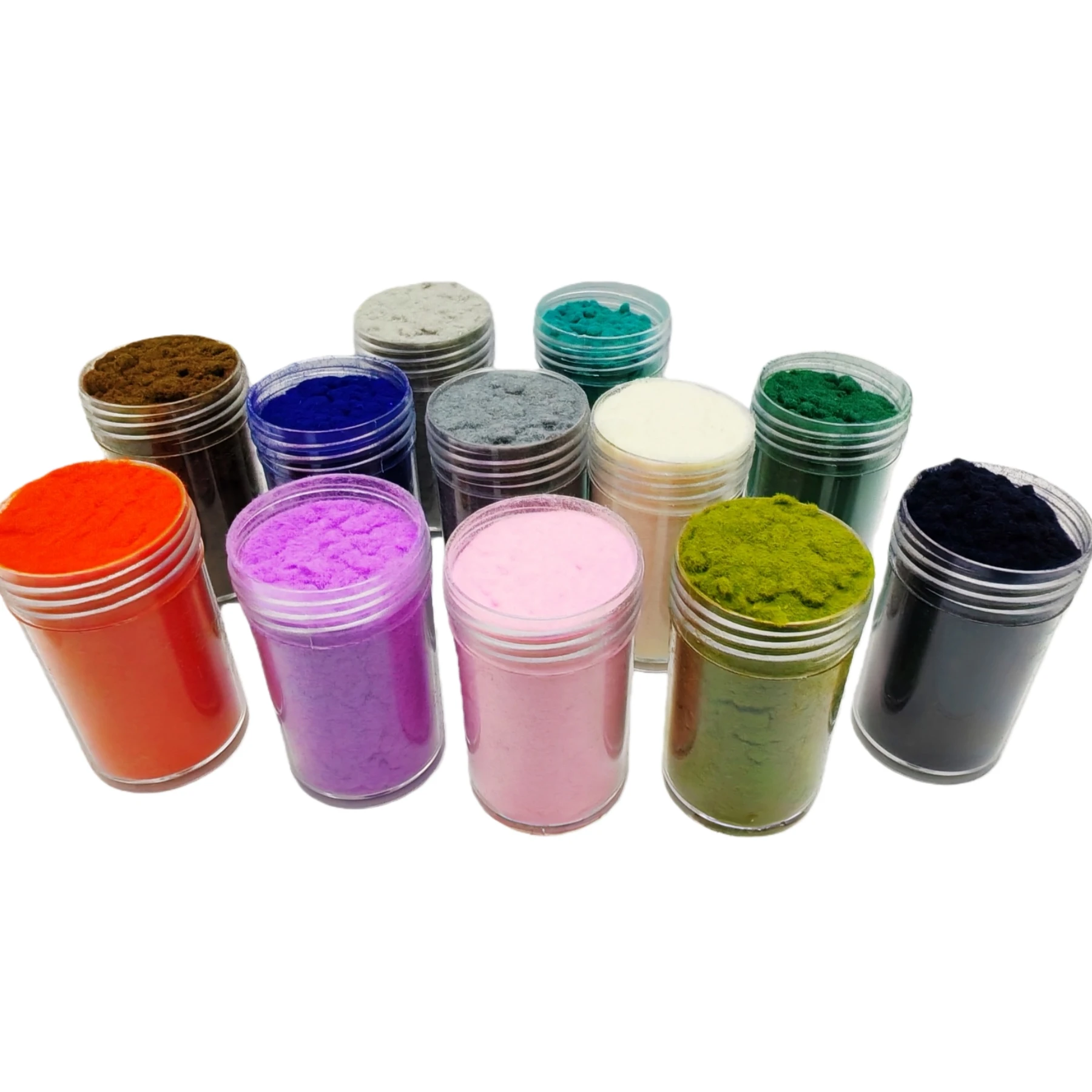 12 Colors 3D Candy Manicure Multi-Color Fuzzy Nylon Fiber Flocking Velvet Powder for DIY Nail Art Tips Crafts Glitter Decoration