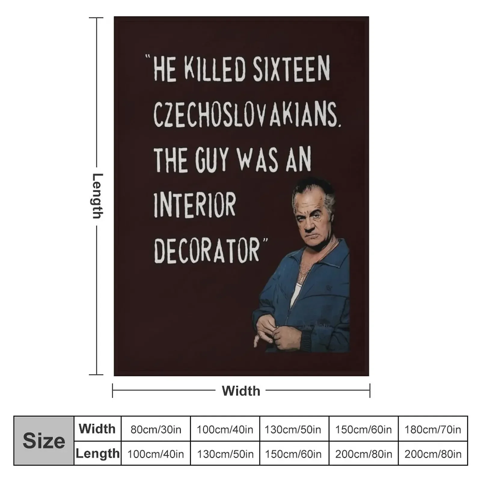 Sopranos - Paulie Walnuts 2 Throw Blanket Shaggy Vintage Sofas Blankets