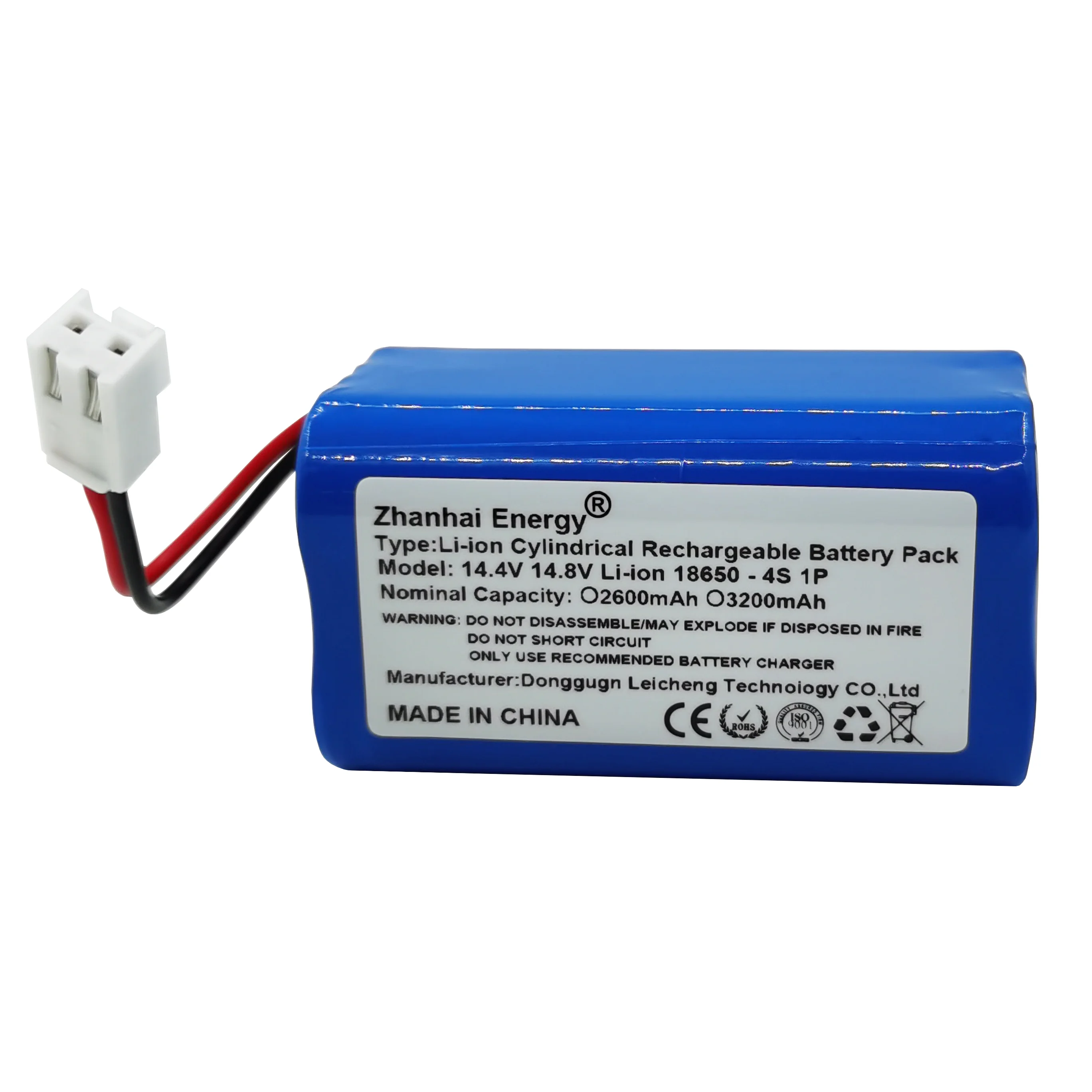 14.4V 14.8V 2600mAh 3200mAh Rechargeable Battery Pack For Backup Battery Of Sweeping Robot New Customizable Wholesale Purchasing