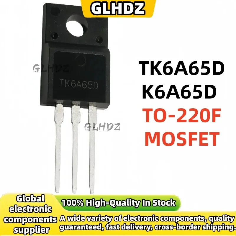 10PCS-30PCS NEW K6A65D TK6A65D TO-220F 6A 650V High-quality In the warehouse