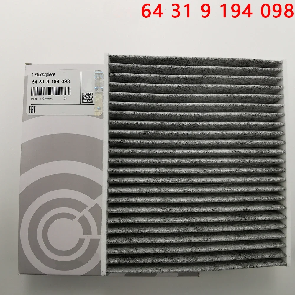 

Для кондиционера с фильтром Cabinefilter 64319194098 Для BMW E70 E71 E72 F15 F16 F85 F86 X5 25d 30d 35i 40d 50d X6 M Acées Kool