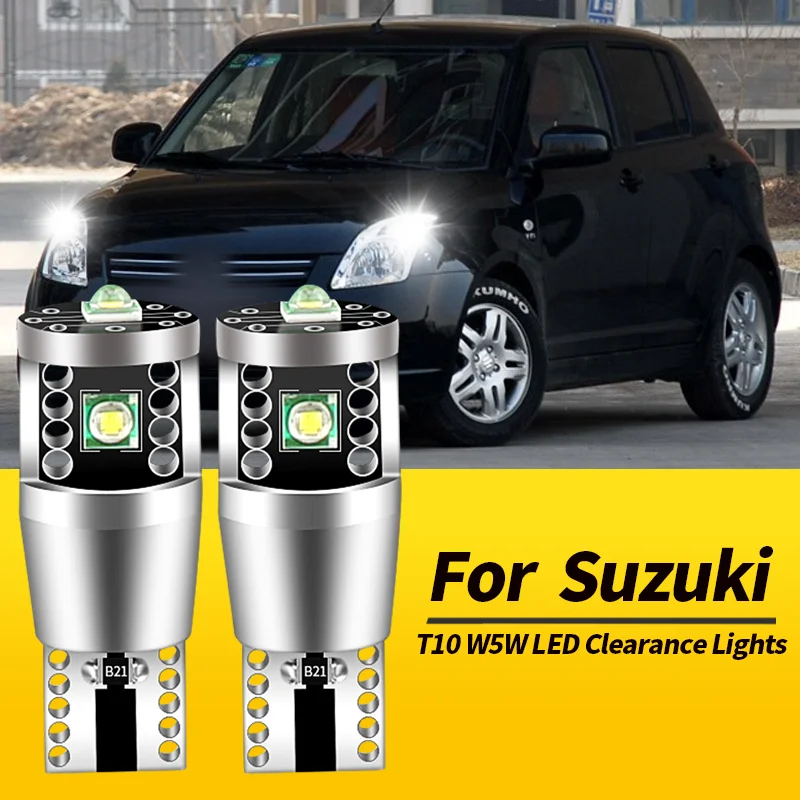 2PCS T10 W5W LED Clearance Lights Canbus For Suzuki Swift mk2 mk3 mk4 mk5 1989-2020 SX4 2006-2010 Wagon R 98-08 Car Accessories