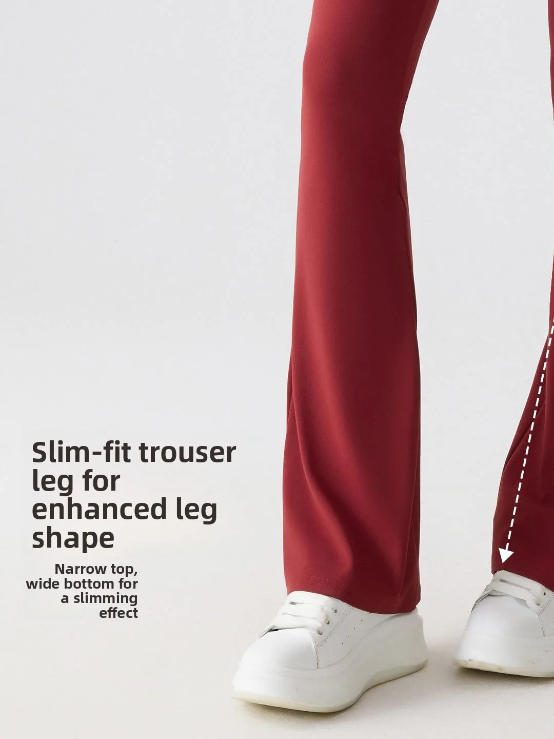 กางเกงโยคะทรงสลิมฟิตสำหรับฤดูร้อน เอวสูง กระชับหน้าท้อง ผ้าบาง สำหรับผู้หญิง ช่วยให้ดูผอมลง สีขาว ทรงขาบาน ขายาว