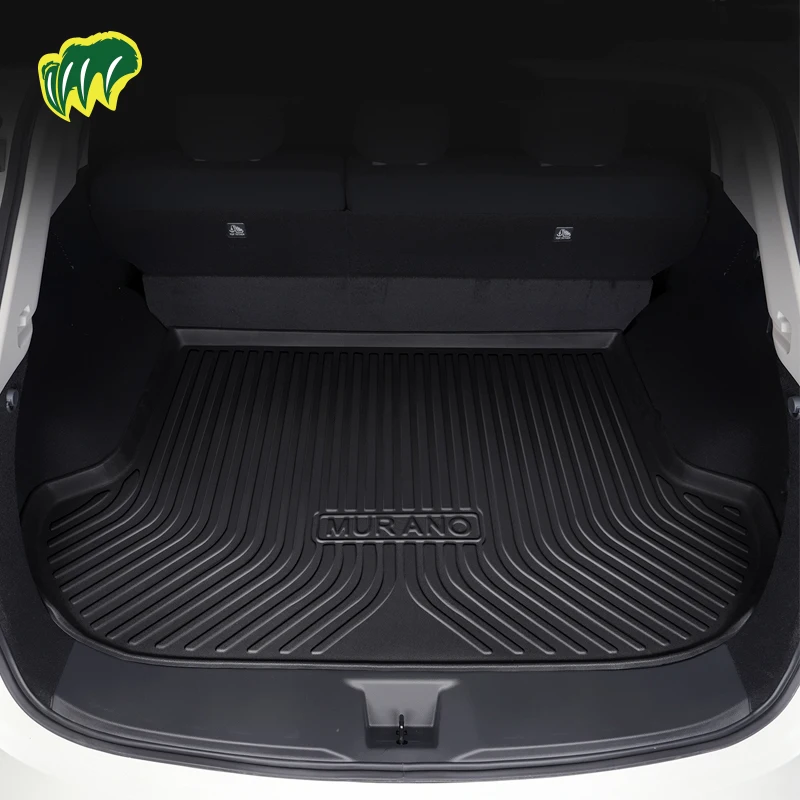 Voor Nissan Murano 2015-2024 Tpe Custom Fit Auto Kofferbak Mat All Season Black Cargo Mat 3d Vormige Laser Gemeten Kofferbak Voeringen