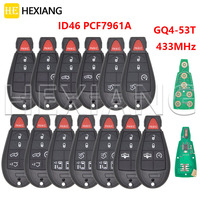 HE ID46 PCF7961A 433MHz Car Remote Control Key GQ4-53T 56046953AC/AE/AF/AG For Jeep Grand Cherokee Chrysler Dodge Ram 1500-4500