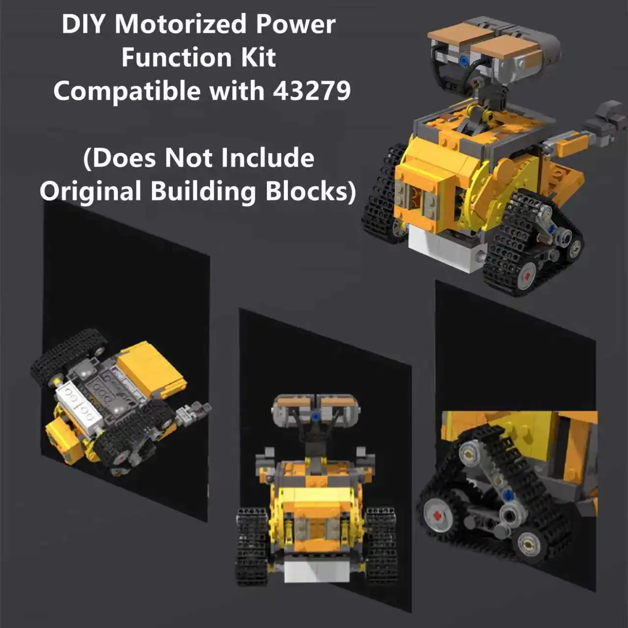 

DIY Power Function Upgrade Kit for 43279 Robot Lovers Building Blocks, Custom Motorized Module for Creative Display