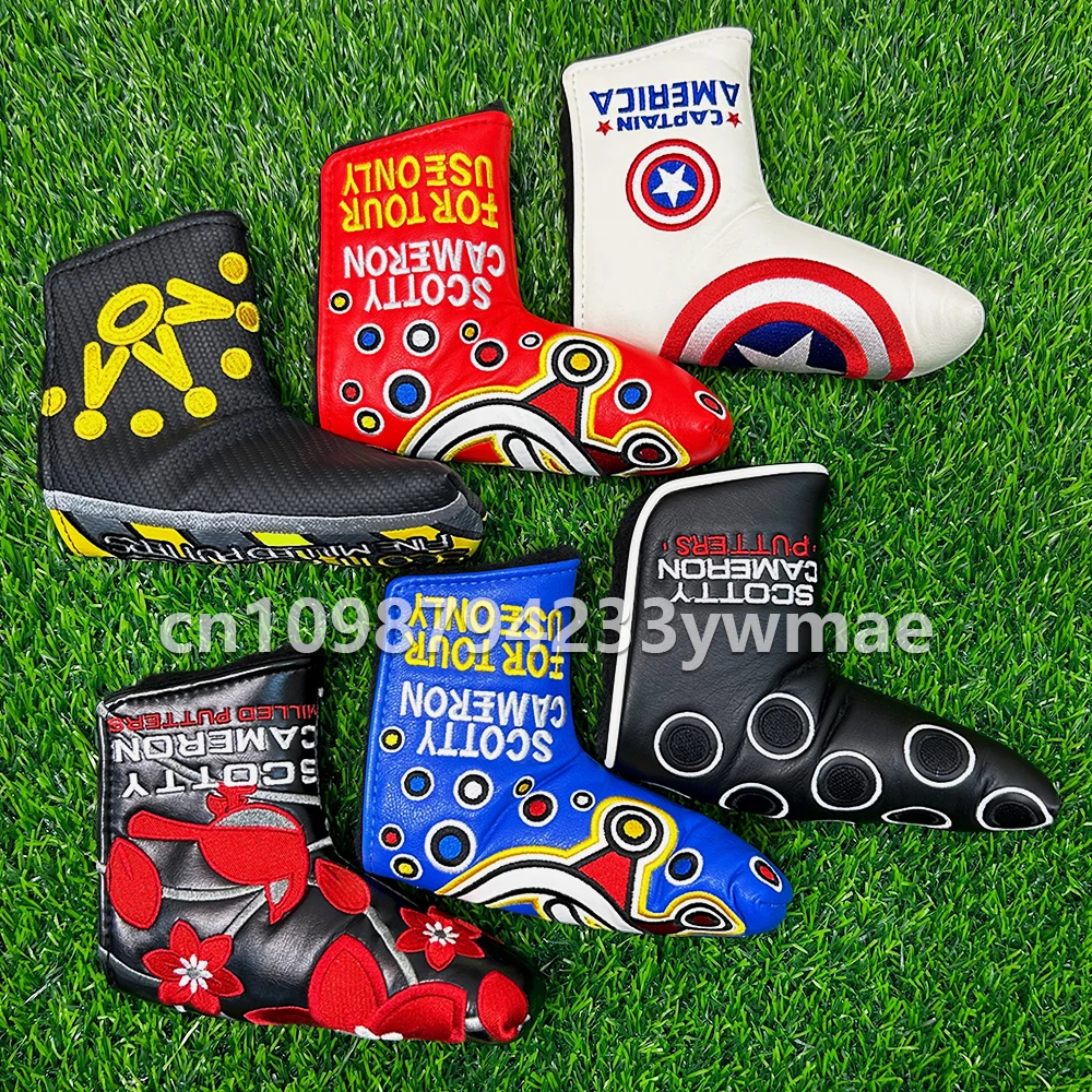 

Fashionable Golf Putter Covers, Blade Putter Headcovers, Embroidered Spider Design Putter Protector