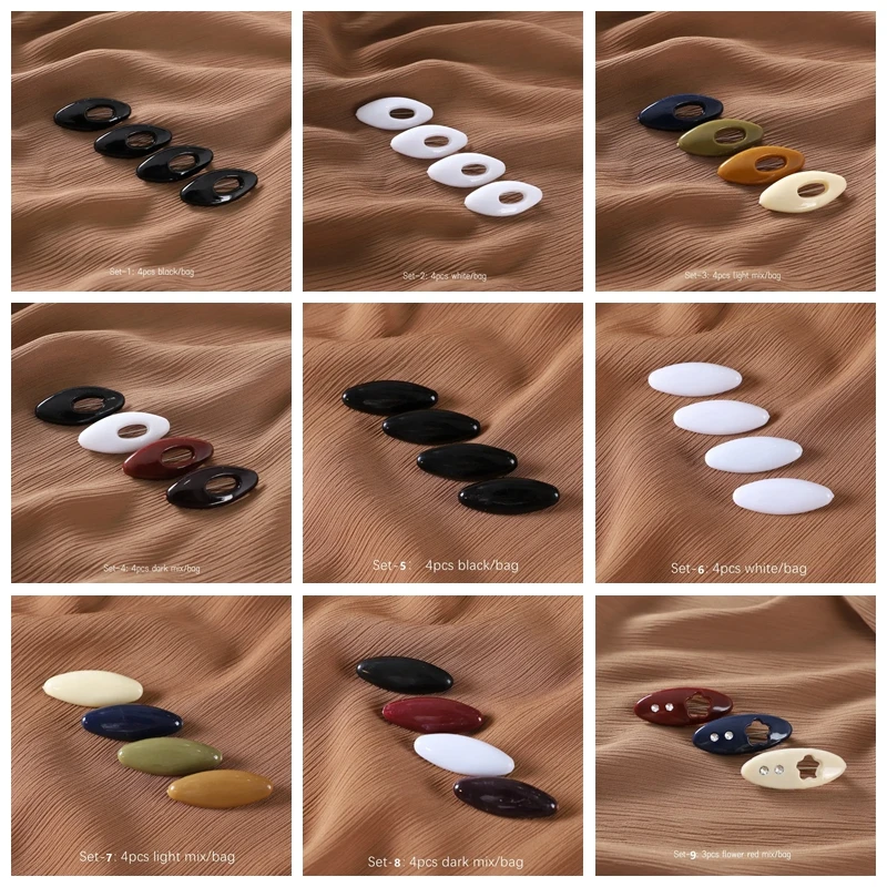 Multicolor Headscarf Colored plastic Clips Pins Hijab Scarf Clips Muslim Arab Shawl Islamic Anti glare Accessories Women Jewelry