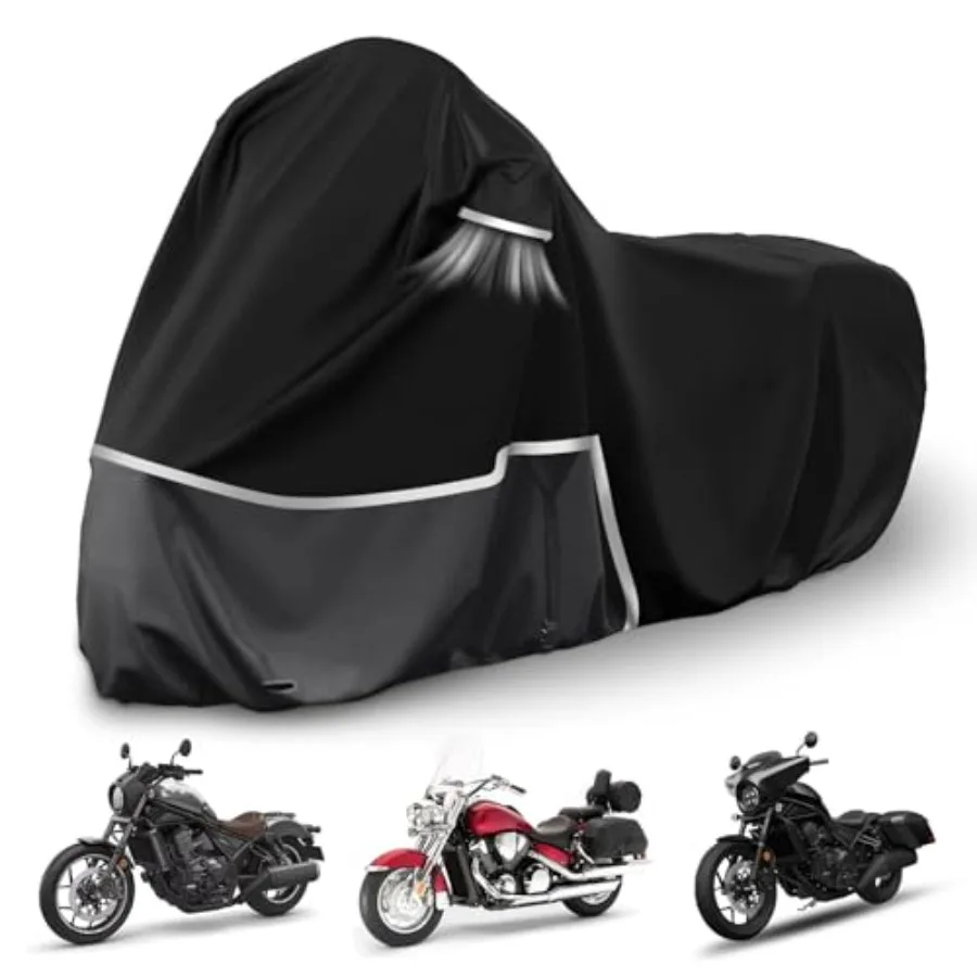 

Водонепроницаемый чехол для мотоцикла Honda Rebel 300 500 1100 Shadow 750 Vtx 1300 Fury из ткани Оксфорд 420D, красный, синий, черный, защита от пыли, дождя, снега