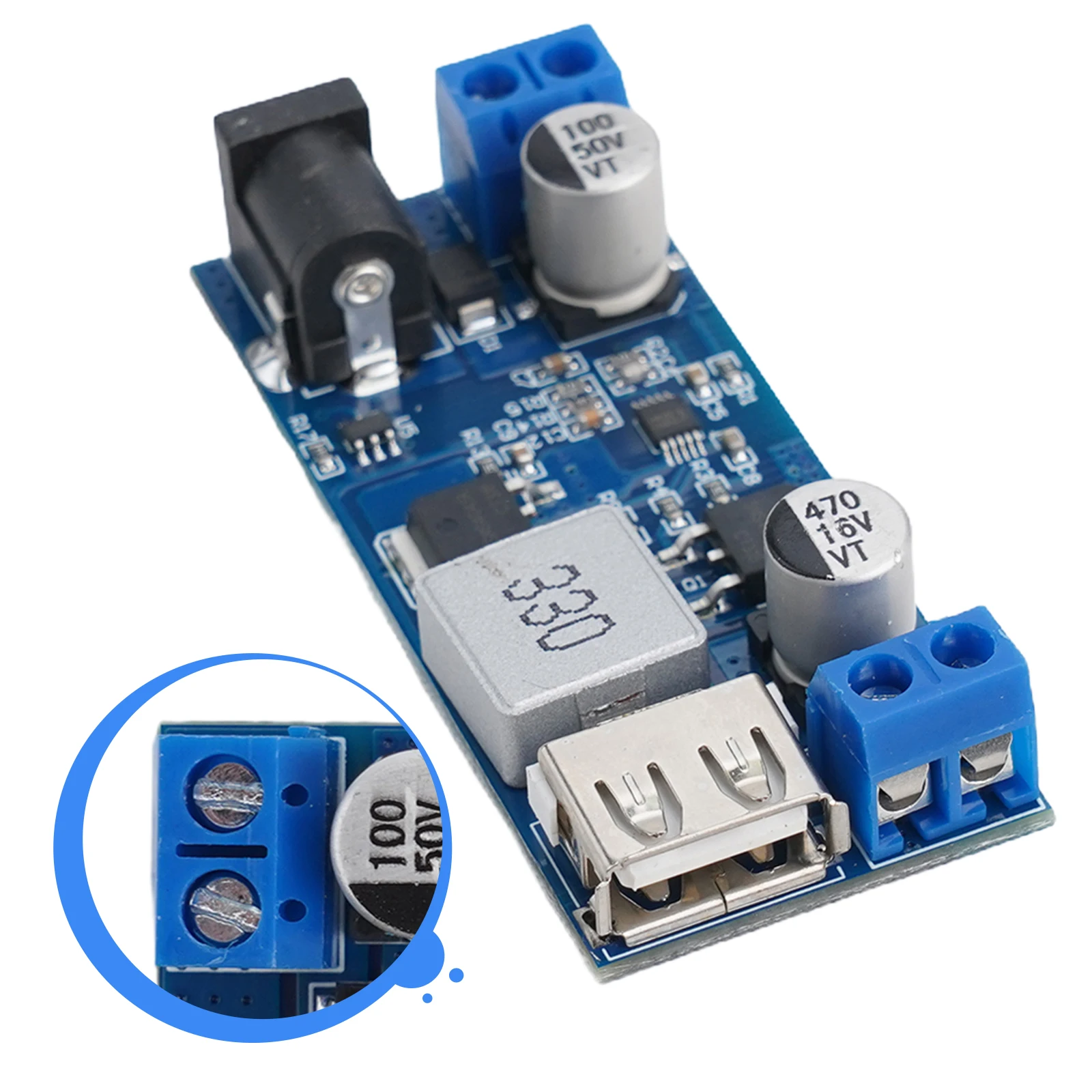5.2V 5A Step Down Power Module XY3606 with Fast Charging Identification Chip and Wide Input 9V-36V for Automotive and Lab Use