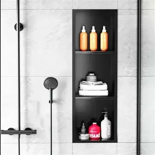 Niche Recessed Bathroom Shelf Shower Room Storage Rack Seamless Niche Cabinet