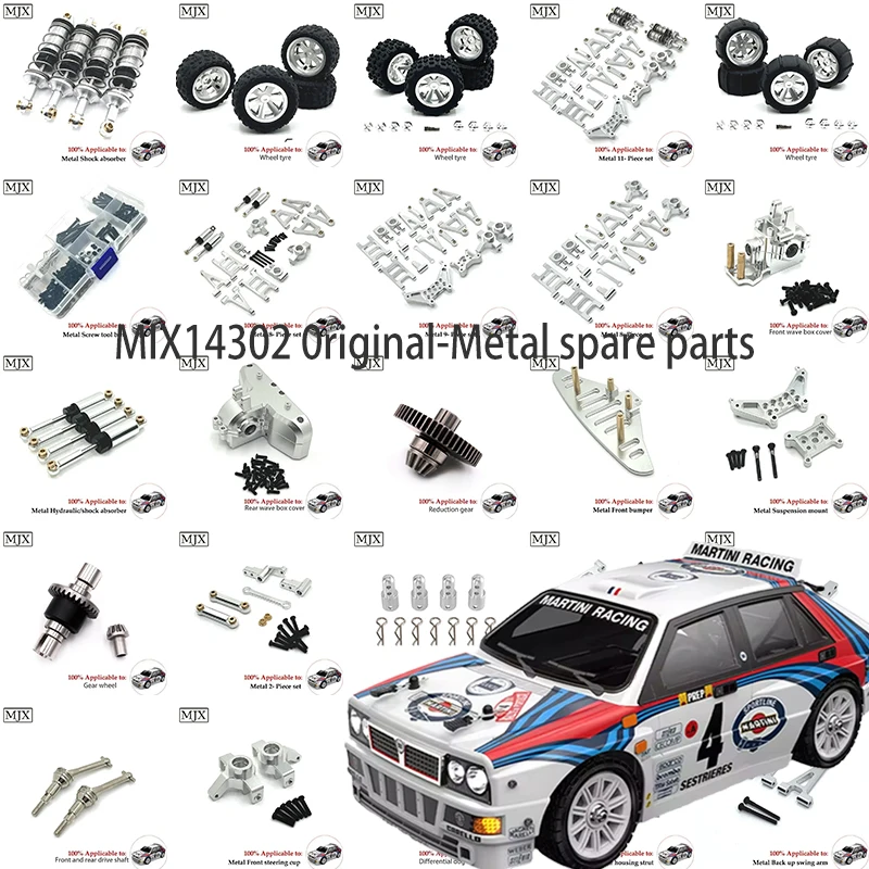 

MJX 14301 14302 14303 RC Automotive Upgrade Aluminum Metal Parts Swing Arm Bumper Drive Shaft Gear Steering Cup Pull Rod Parts