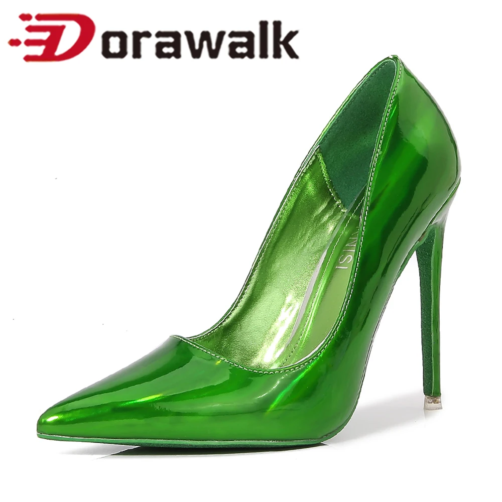 

Новое поступление 2023 года, женские туфли-лодочки, пикантные туфли на шпильке 12 см, блестящие золотые, серебряные, фиолетовые офисные женские туфли на очень высоком каблуке с острым носком, модельные туфли