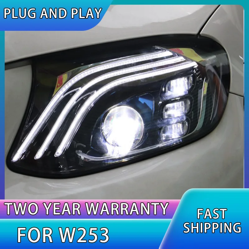 Car Stlying Head Lamp for Mercedes-benz GLC W253 2016-2019 GLC300 GLC350 LED Headlight LED Projector Lens DRL Auto Accessories