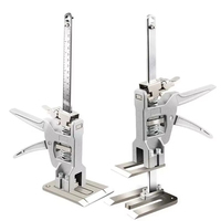 2 pcs Labor Saving Arm Jack 12 Inch Drywall Lift Wall Tile Locator 0-145 mm Height Adjuster Multi-Function Cabinet Jack Board