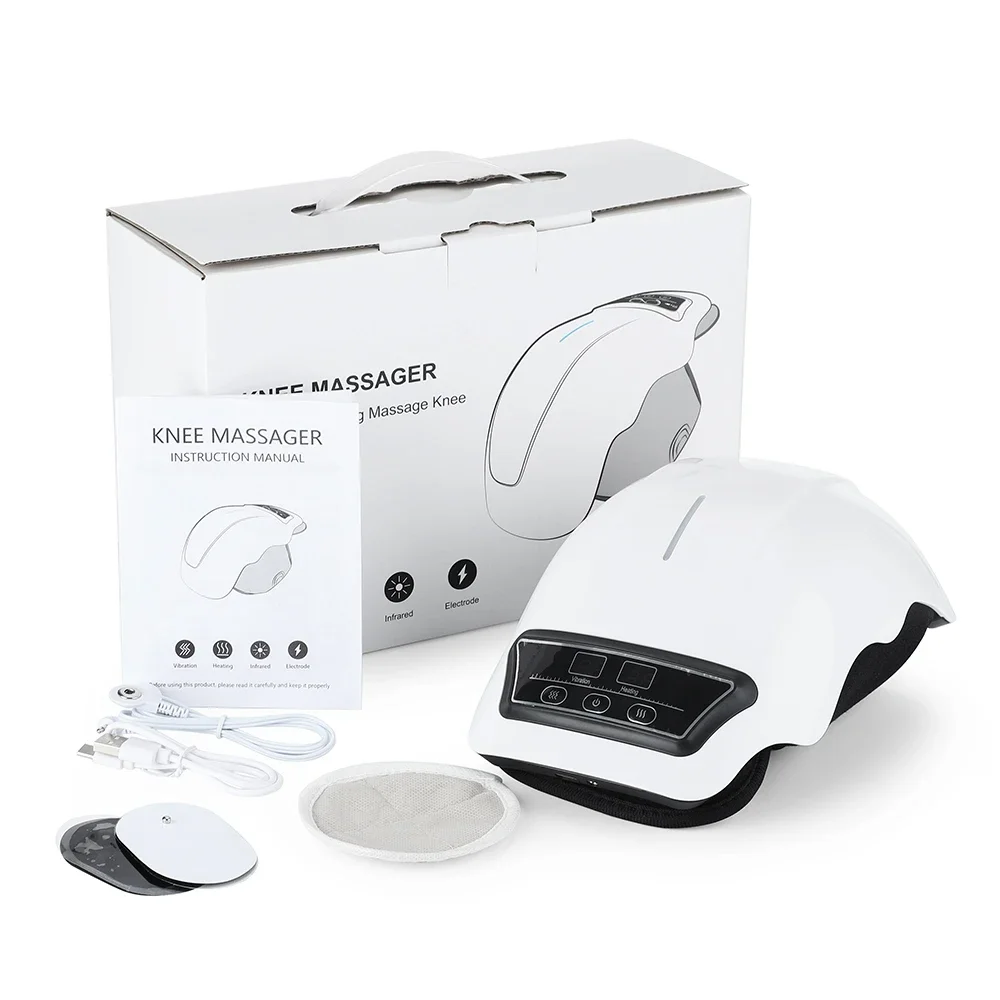Updated Electric Knee Massager - 2 in 1 Heating TENS Therapy Hot Compress Infrared Massage for Arthritis Joint Pain Relief