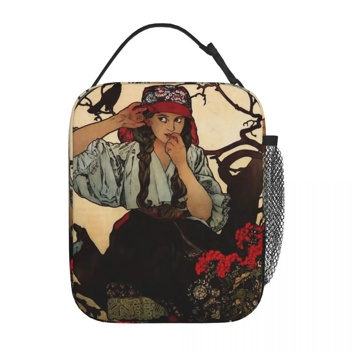 Alphonse Mucha Association Of Moravian Teachers Poster Product Insulated Lunch Bags For Travel Storage Food Boxes Thermal Box