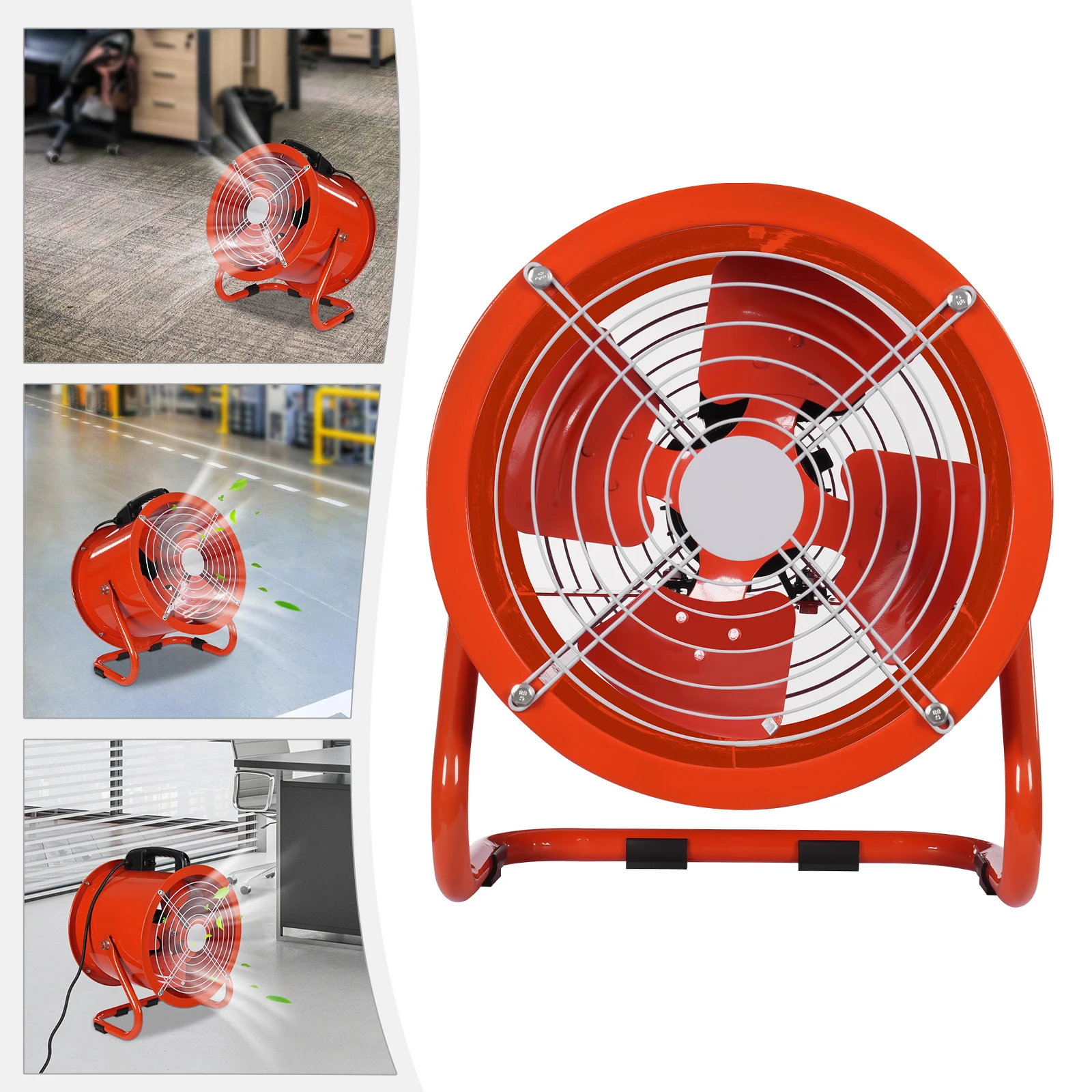 Portable Axial Blower Exhaust Fan, Exhaust Fan, Portable Utility Blower Fan Ventilation Fan Tools