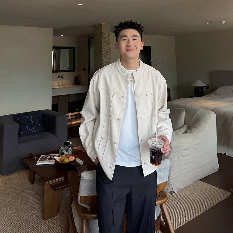 

Новая свободная мужская верхняя одежда в китайском стиле SAI 25, осенняя коллекция премиум-класса из полиэстера и спандекса Youth Faion