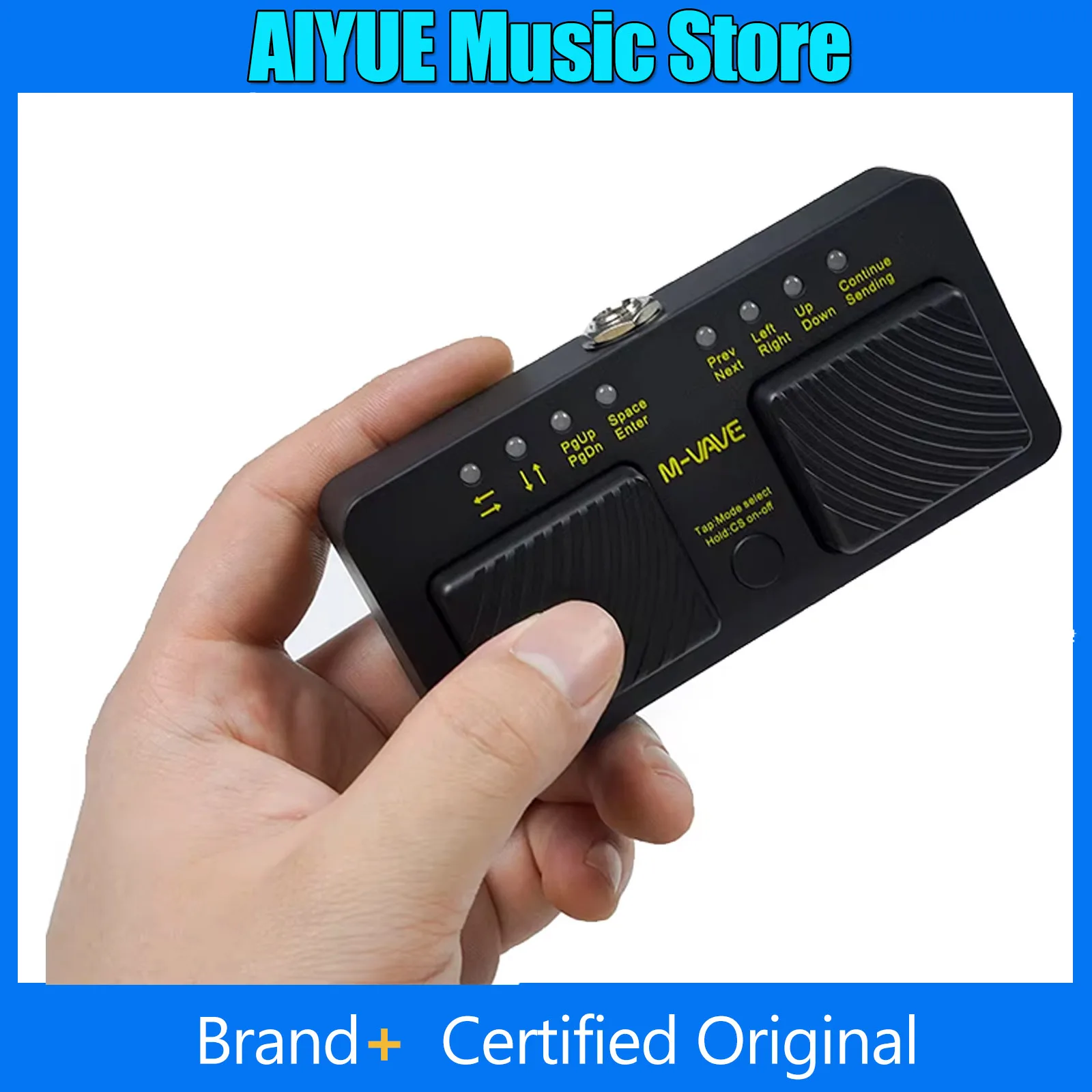 

M-VAVE Cube Turner, беспроводной переворот страниц, бесшумная педаль, перезаряжаемая от USB для iPad, IPhone, Android, универсальные детали, аксессуары