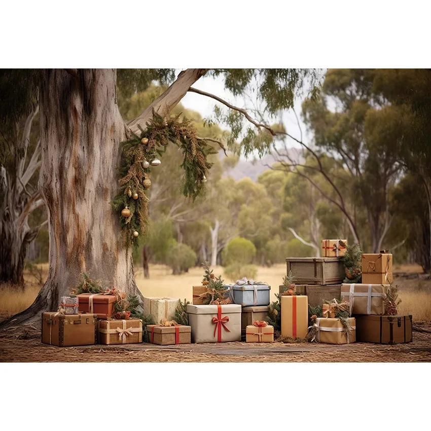 Avezano 사진 배경 크리스마스 장식 야외 퍼니트리 초상화 사진 공원 가족 파티 사진 스튜디오 포토존 소품