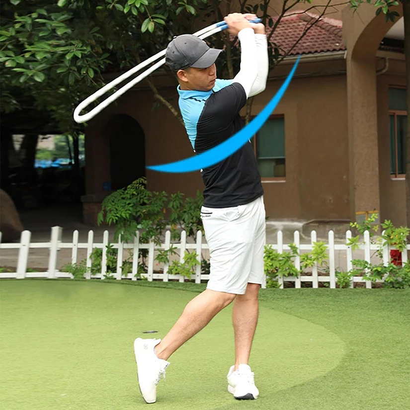 Golf Swing Aids Golf Training Aid Trainer Portable for Birthday Gifts Golf Club Swing Practice Rope for Golfer Lovers Beginners