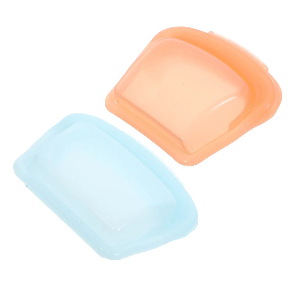 

2Pcs Reusable Silicone Pill Pouch Portable Bags Small Sealable Organizer Travel Daily Medicine Storage Case