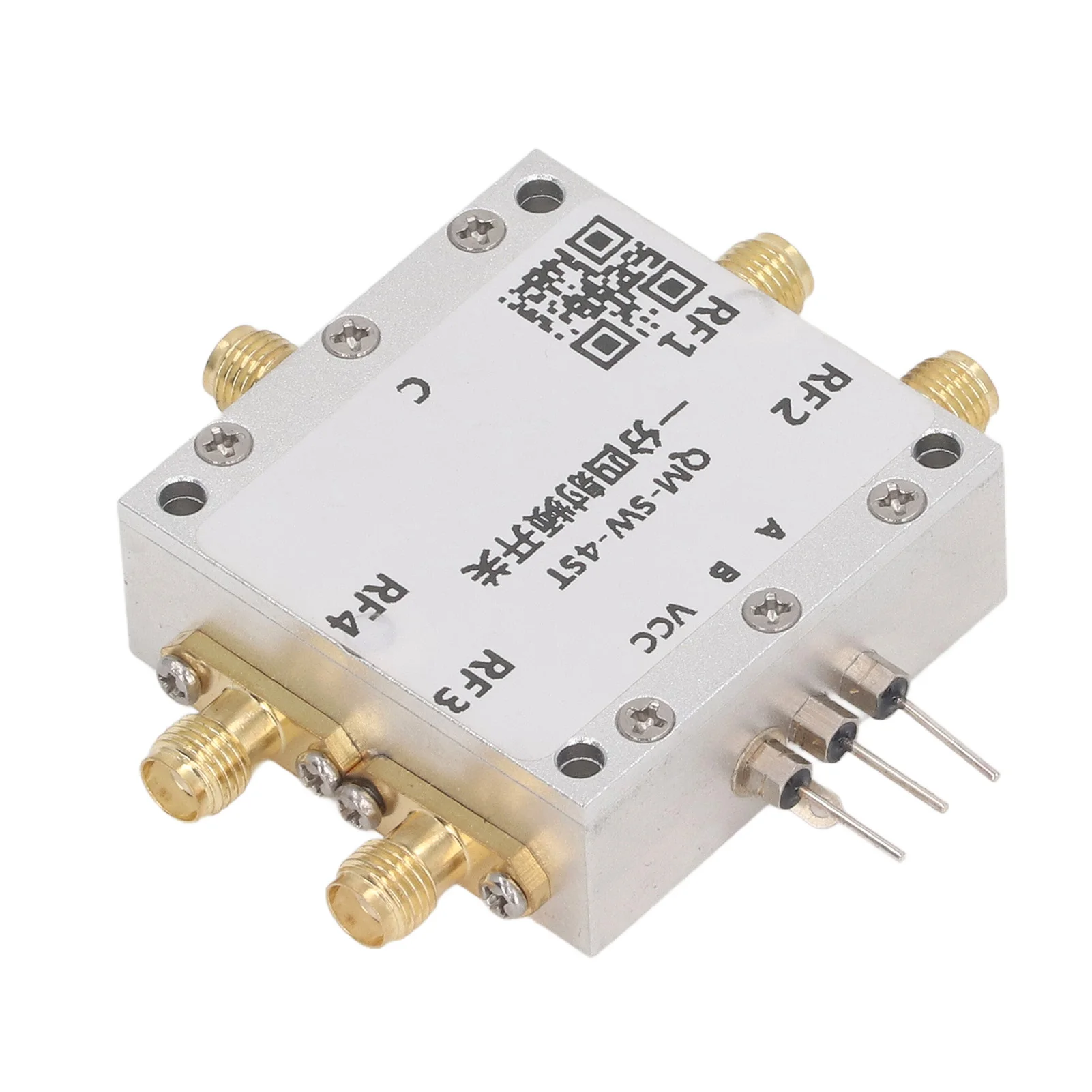 Module de commutation RF, Excellent matériau en alliage d'aluminium, coque de Structure CNC, pas facilement endommagé, Module de commutation RF SP4T multifonctionnel