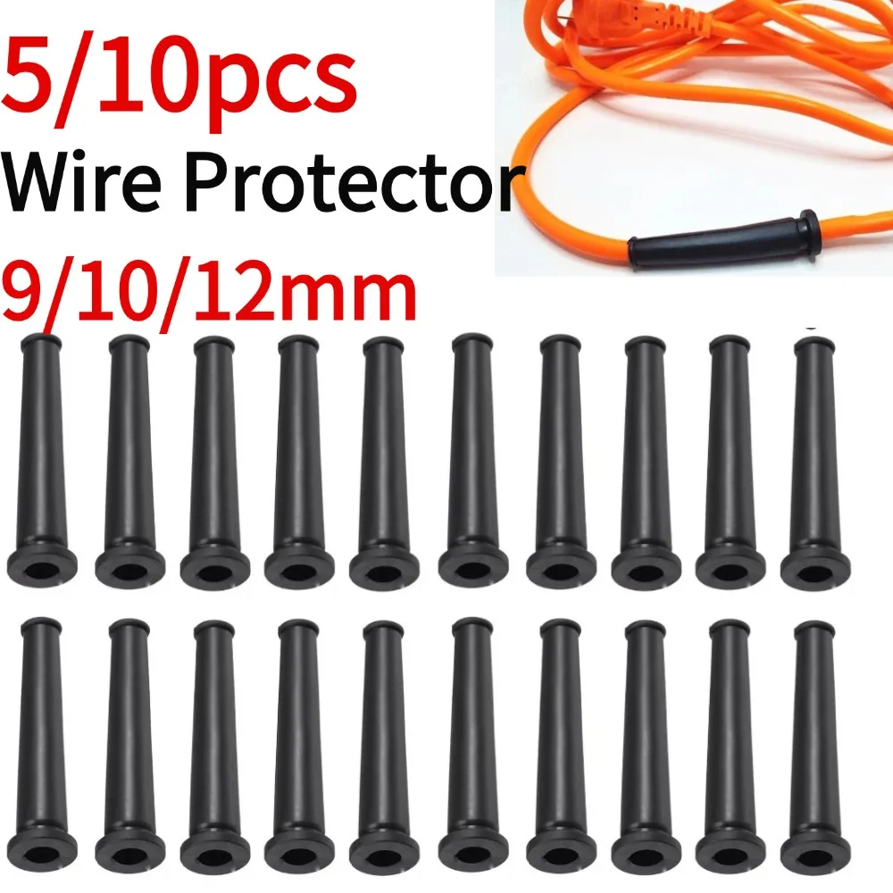 

5/10Pcs 9/10/12mm Rubber Wire Protectors Sleeve Boot Cover For Angle Grinder Wire Connect Protection Electric Drill Cables