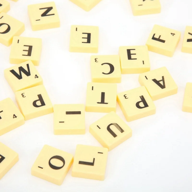 Interesting Board Game Puzzle Tiles Letters Interactive Educational Children Toys