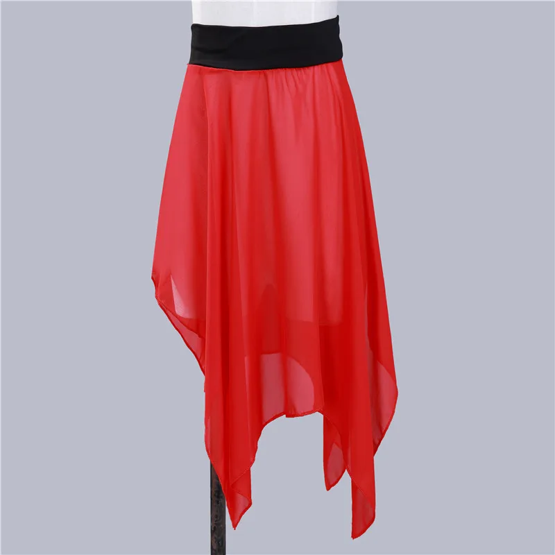 Adult Chiffon Ballet Dance Tutu Skirt Women Girls Gymnastics Wrap Skirt Training Ballet Skirts skirt Ballet Dancing skirts