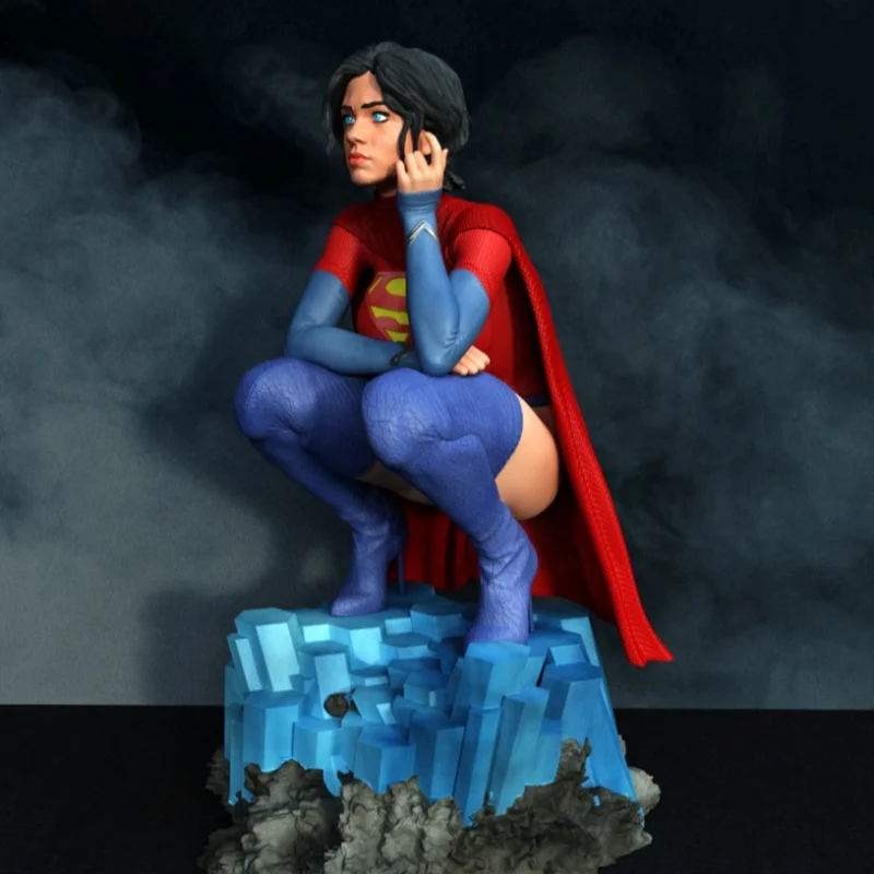 

Supergirl Full Resin Figure Model Kit 1/24 Scale Assemble Miniature Unassembled Unpainted Diorama Toys