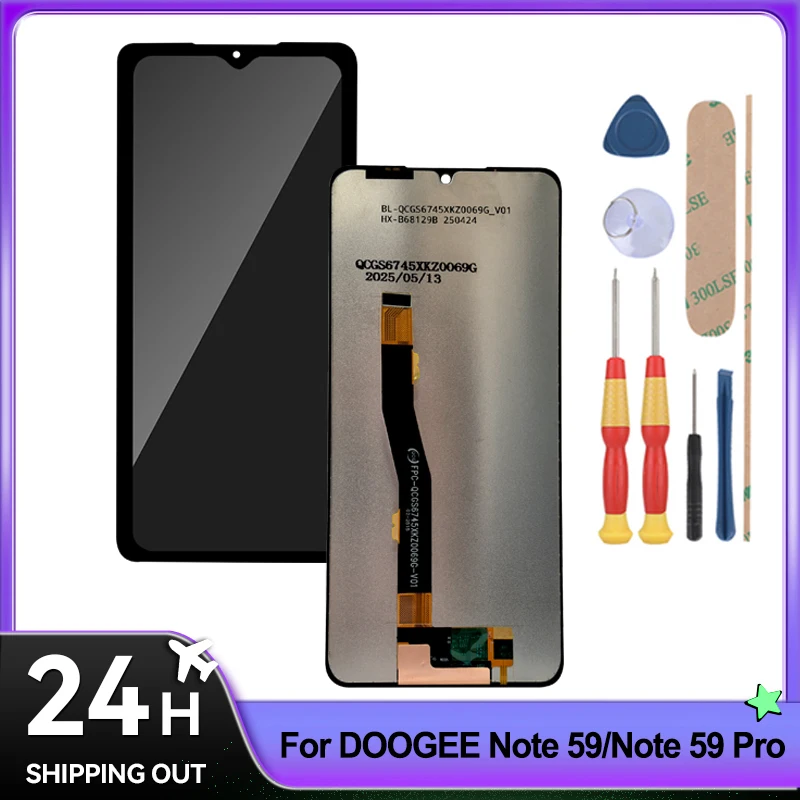 For DOOGEE NOTE 58 Pro NOTE 59 NOTE 59 Pro Note 59 Pro+ Note 56 Note 56X Pro Note 56X /LCD Display + Touch Screen