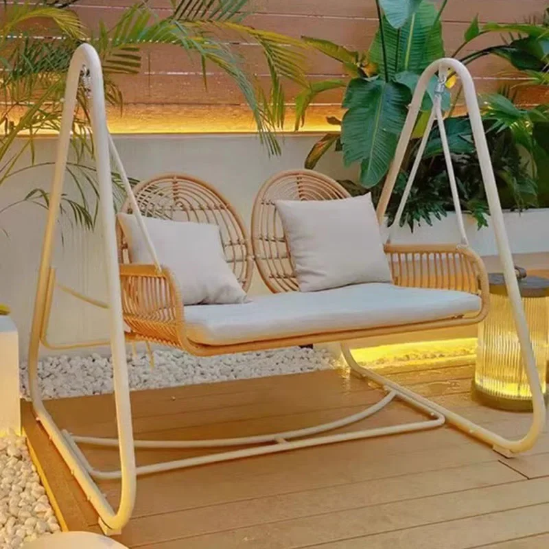 Suspended Rocking Patio Swings Street Hanging Chair Relax Garden Patio Swings Shaking Hammock Outdoor Furniture Balançoires LLPS