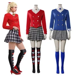 Women's Veronica Sawyer Cosplay Costume Outfits Halloween Heathers the Musical Costume Skirt Suit