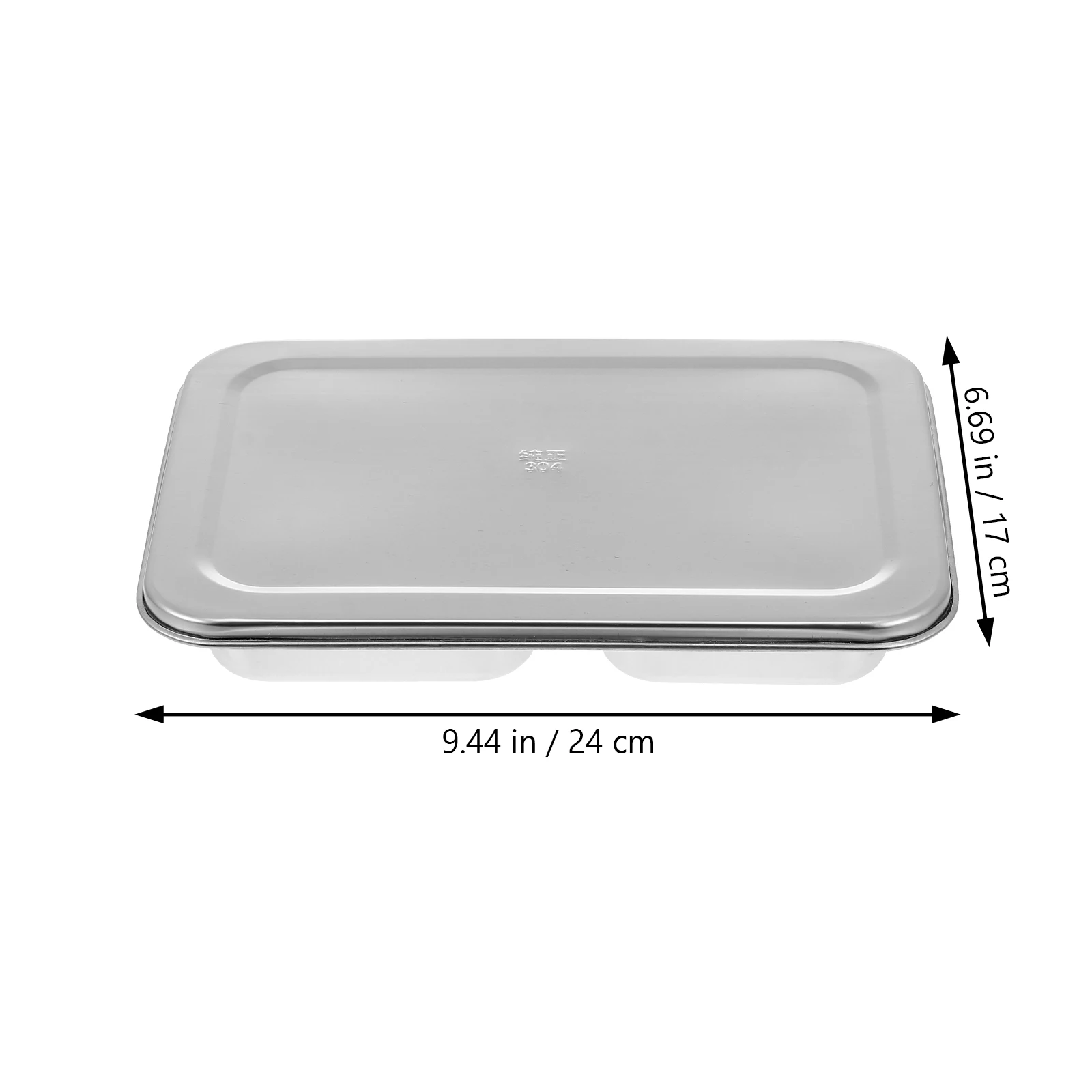 

's Plate Dinnerware Lunch Divided Tray Food Compartment Stainless Steel Plates Camping Lose Weight Student