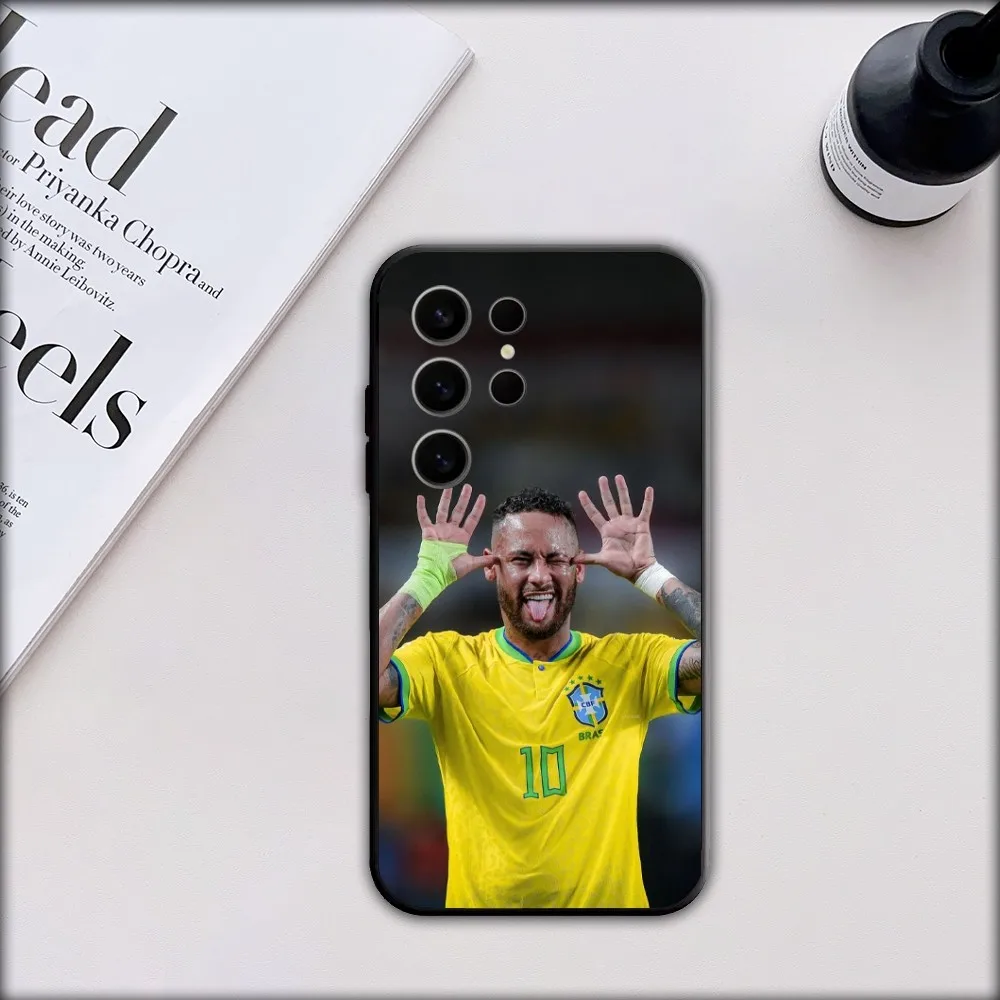 Football player N-Neymars Phone Case For Samsung S21,S22,S23,S24,S30,Ultra,S20,S30,Plus,S21 Fe,Note20 5G black Cover