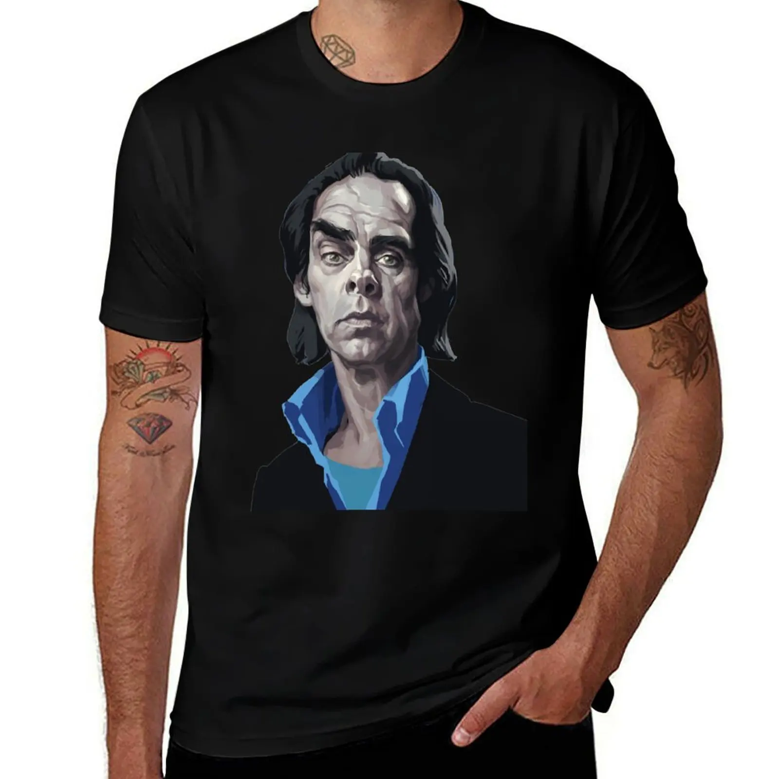 

Nick Cave with out Bad Seeds gift T-Shirt Casual Trendy Short Sleeve T-Shirt