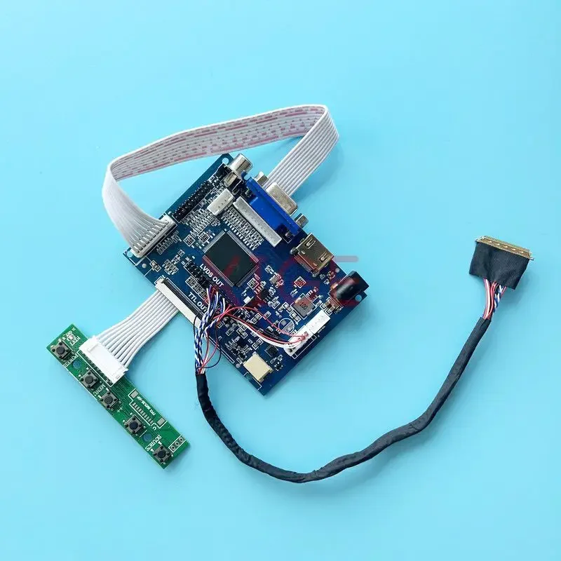 Driver Controller Board Fit LTN140AT16 LTN140AT17 LCD Display VGA 2AV Compatible-HDMI DIY Assembly Kit 1366x768 14