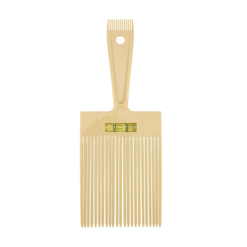 

Flat Top Guide Comb With Liquid Bubble Level Flattop Hair Flattopper Beige