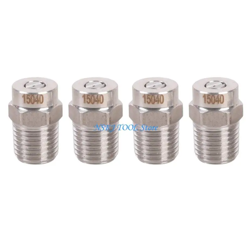 L8RC 4Pcs High Efficiency Cleaning Nozzles Head with 2F 1/4 Thread for Industrial Sweepers Offering Water Saving Performances