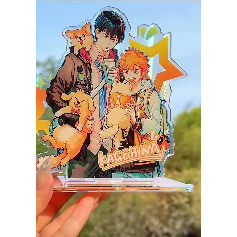 하이요리 카게야마, 미야기 유우 10cm "하이큐!!" 친구와 가장 친한 친구를 위한 선물로 이상한 CP 조합 아크릴 데스크탑 디스플레이