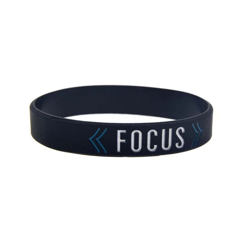 1 PC Success Focus Achieve Silicone Bracelet The Holy Bible Jewelry Wristbands Black