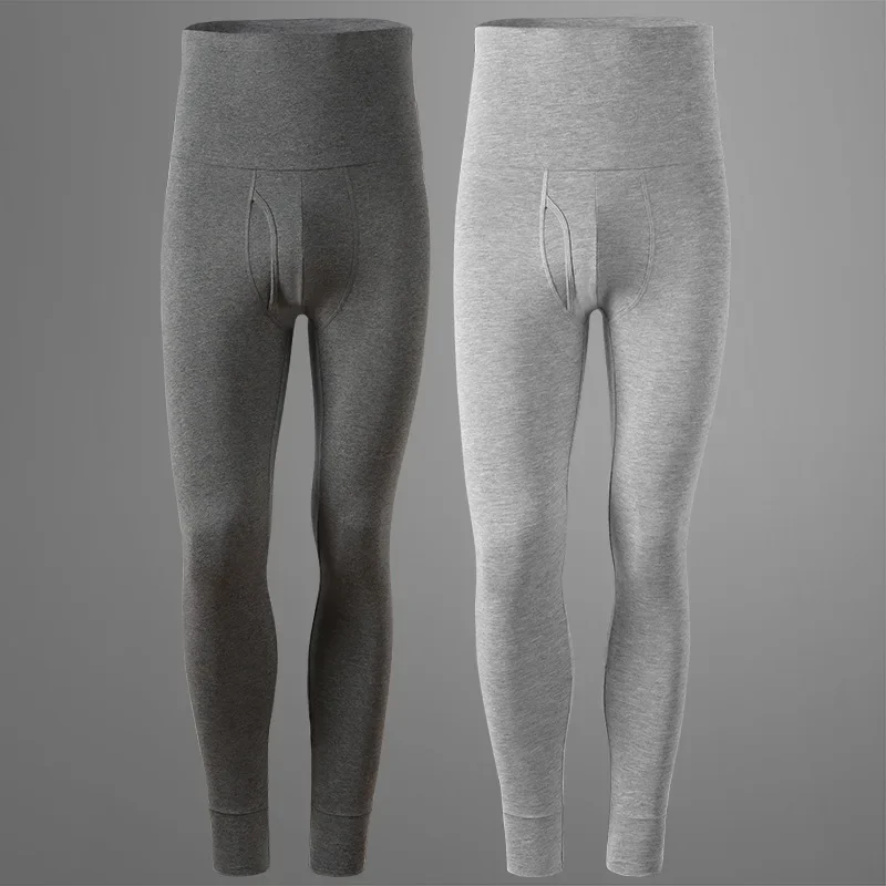 9XL 7XL Cotton Long Johns Men Very High Waisted Plus Size 6XL 8XL Legging Homme Skinny Stretched Render Pants Boxer Underwear