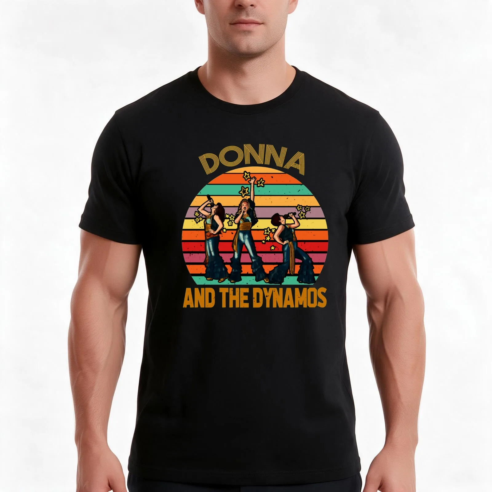 Donna and the dynamos Mamma Mia Music Dynamos Perform Musical T-Shirt Summer Casual Cotton Tee Oversized Streetwear Tops
