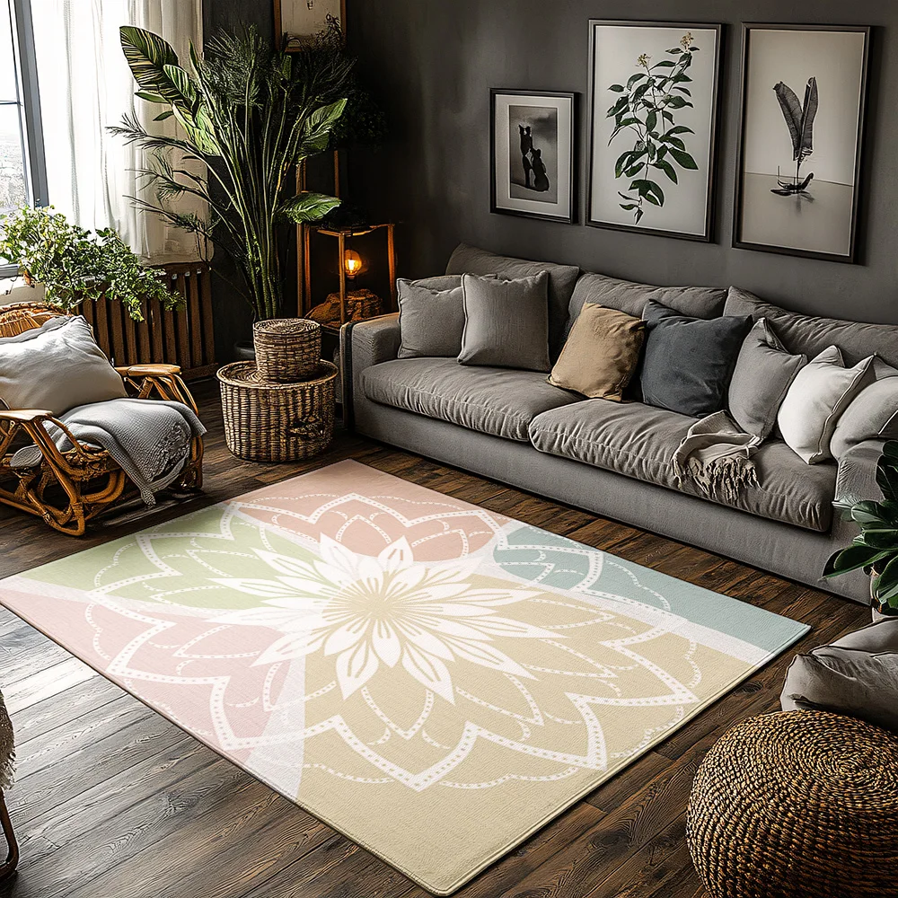 

Уникальный цветочный коврик для дома и улицы, моющийся приветственный коврик для прихожей, домашний декор, богемный фермерский дом, стильное покрытие для пола, подарок