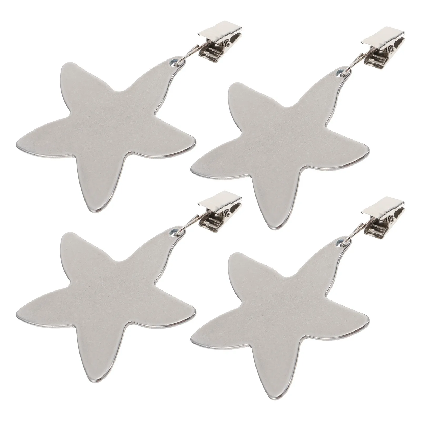 

4Pcs Tablecloth Clips Stainless Steel Elegant Decorative Table Cover Holder Windproof Table Skirt Clip for Picnic Restaurant